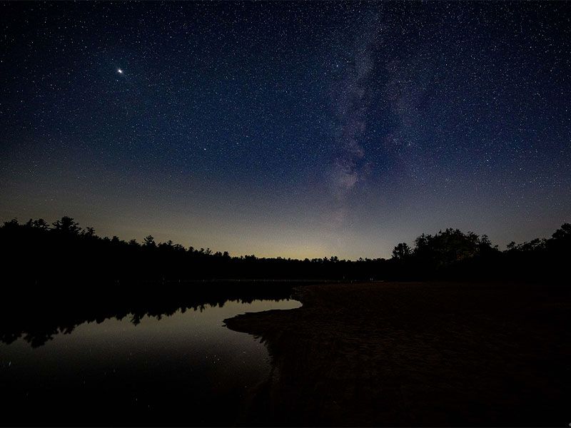 Milky way at hickory run state park
