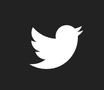 The twitter logo is white on a black background.