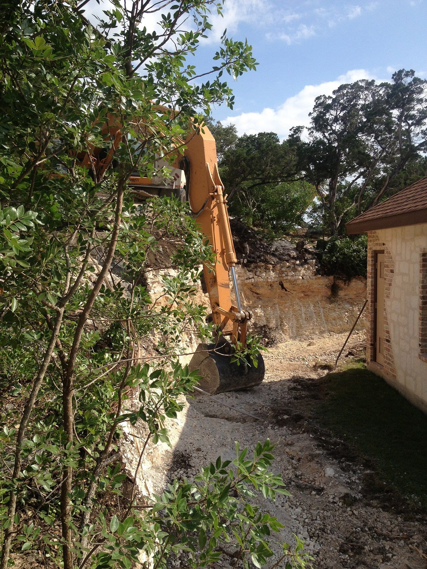 Backyard Excavation — Bulverde, TX — Bobby Georg Construction Inc
