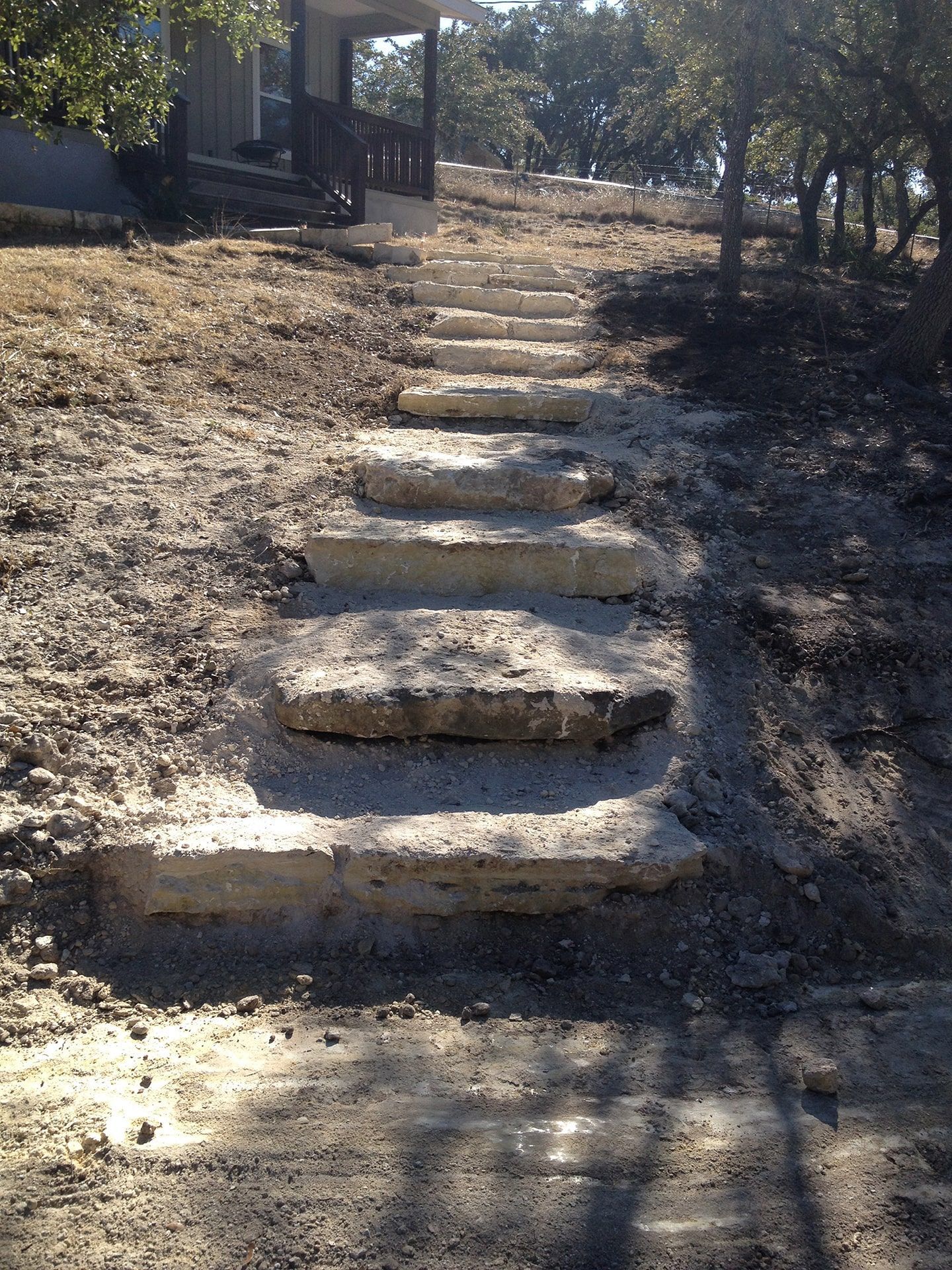 Stone Stairs — Bulverde, TX — Bobby Georg Construction Inc