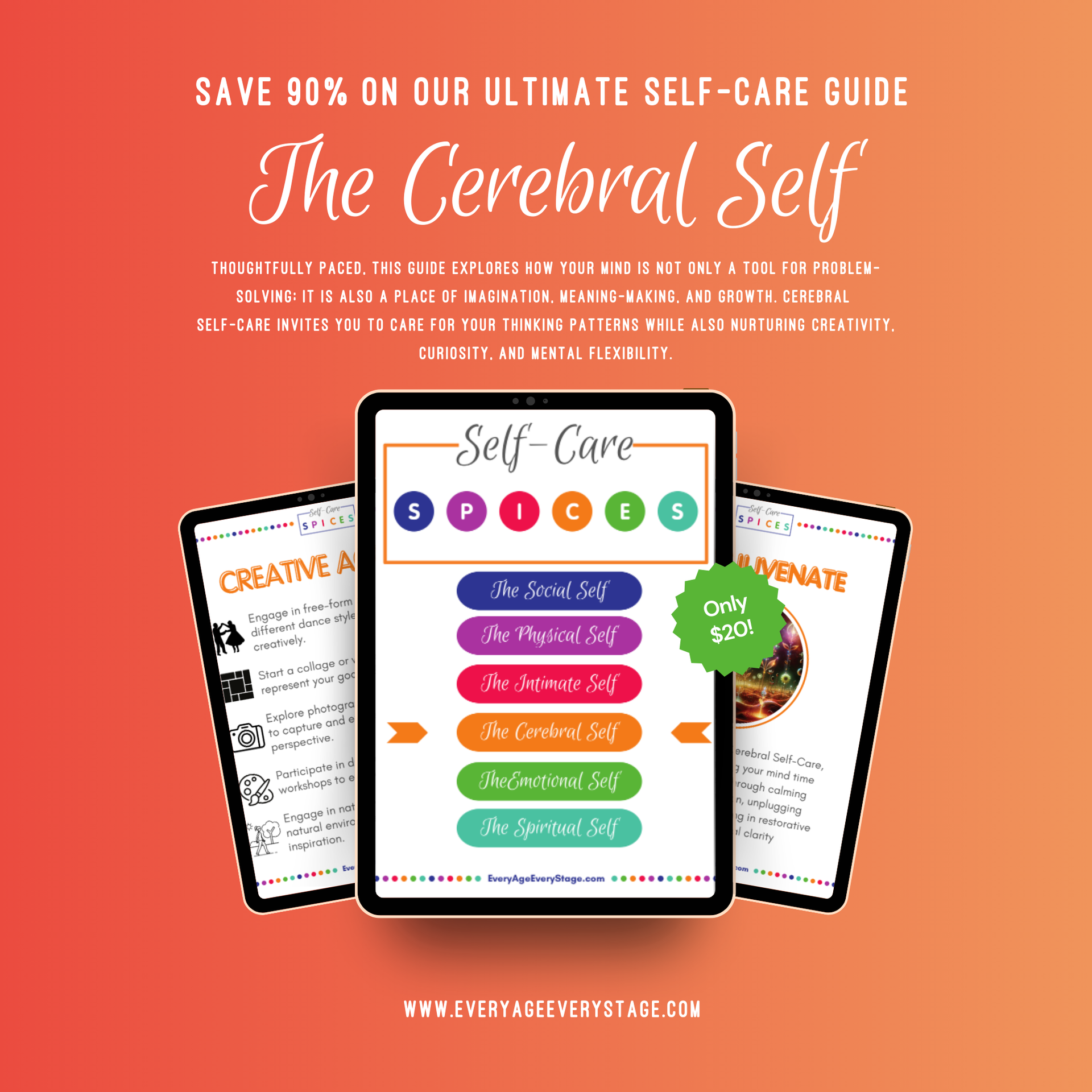 The Cerebral Spice Self-Care Workbook - Mental Wellness & Intellectual Growth