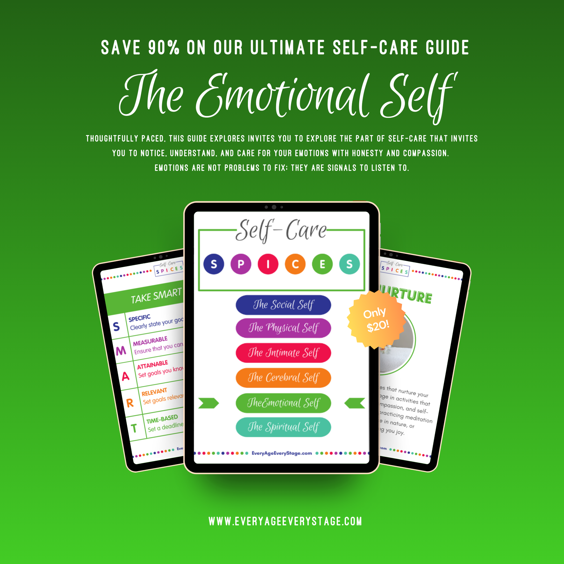 The Emotional Spice Self-Care Workbook - Emotional Intelligence & Healing