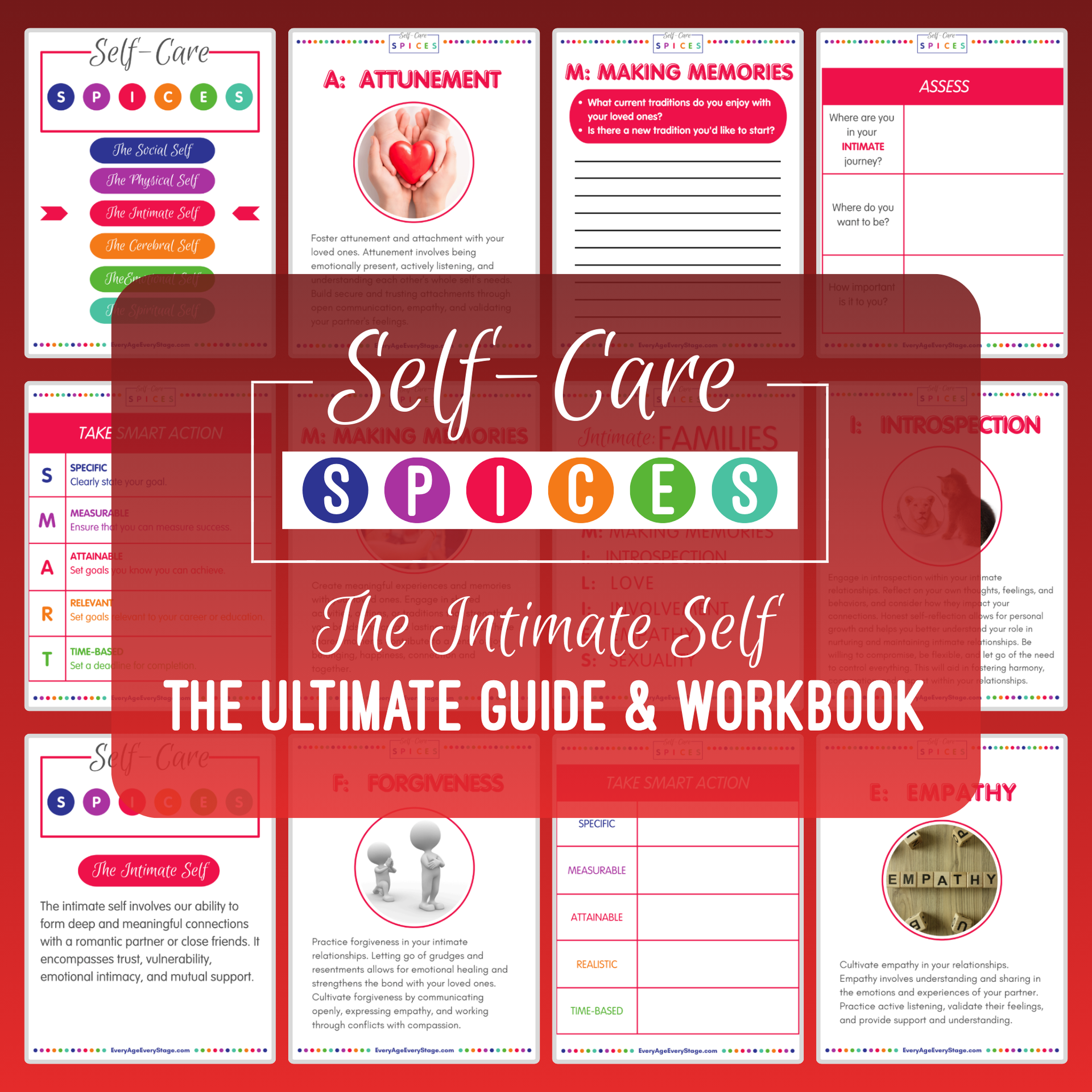 The Intimate Spice Self-Care Workbook - Emotional Intimacy & Authentic Connection