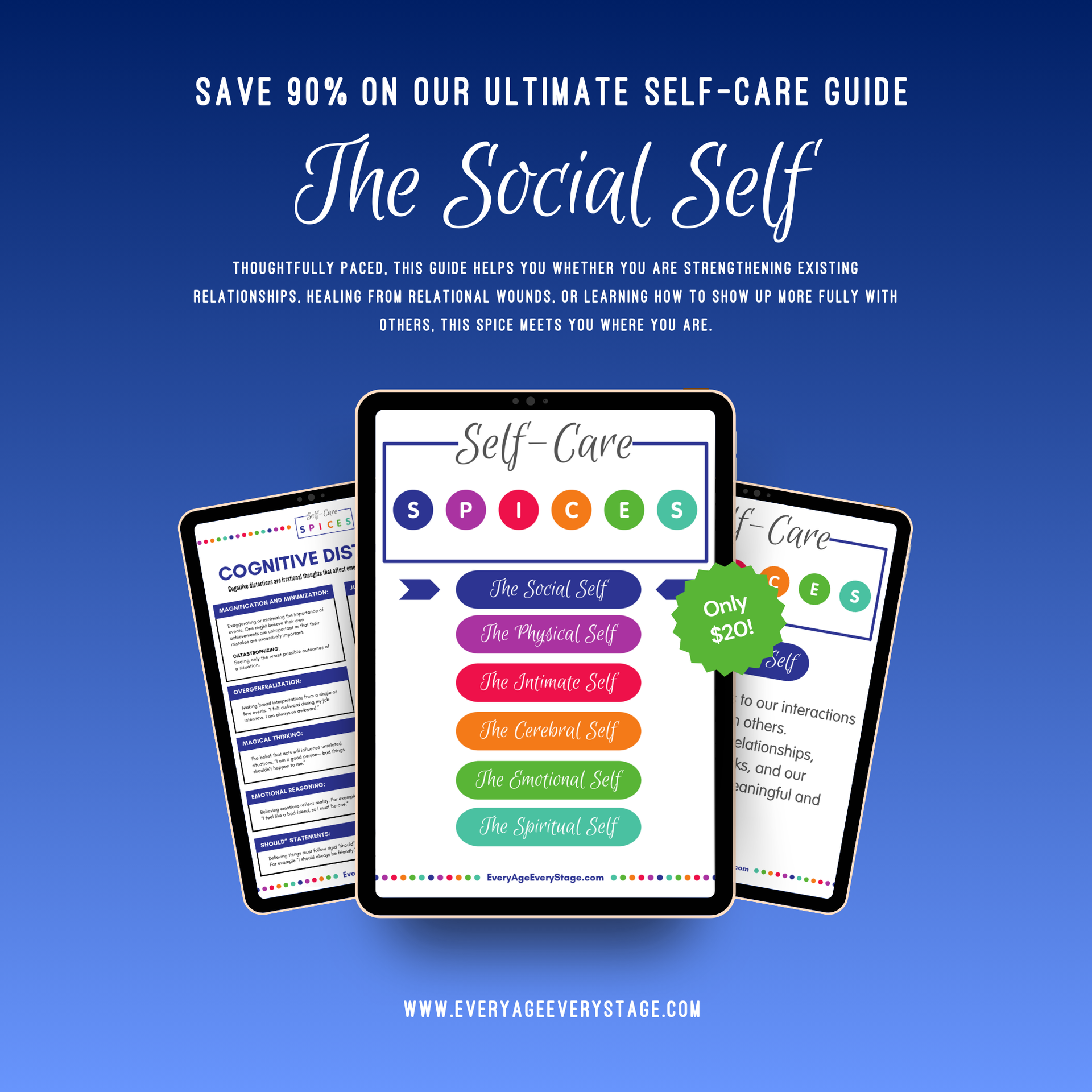 The Social Spice Self-Care Workbook - Social Wellbeing & Healthy Relationships