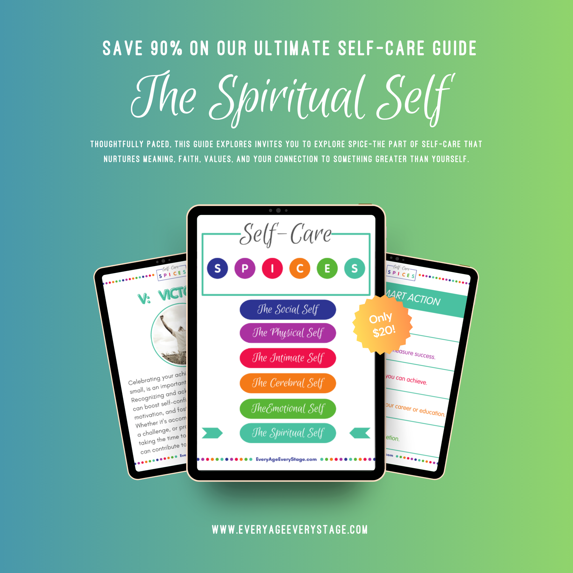 The Spiritual Spice Self-Care Workbook - Purpose, Meaning & Inner Peace