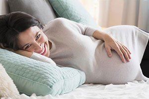 Smiling Pregnant Woman — Gynecology in Monterey,CA