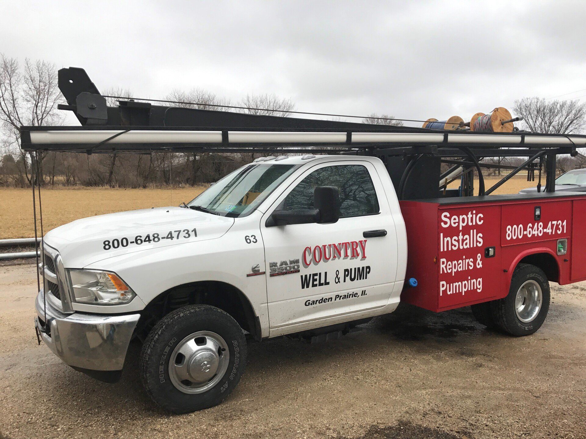Country Well & Pump Service Truck — Garden Prairie, IL — Country Well & Pump