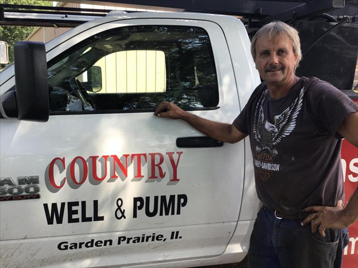 Craig Beside The Service Truck — Garden Prairie, IL — Country Well & Pump