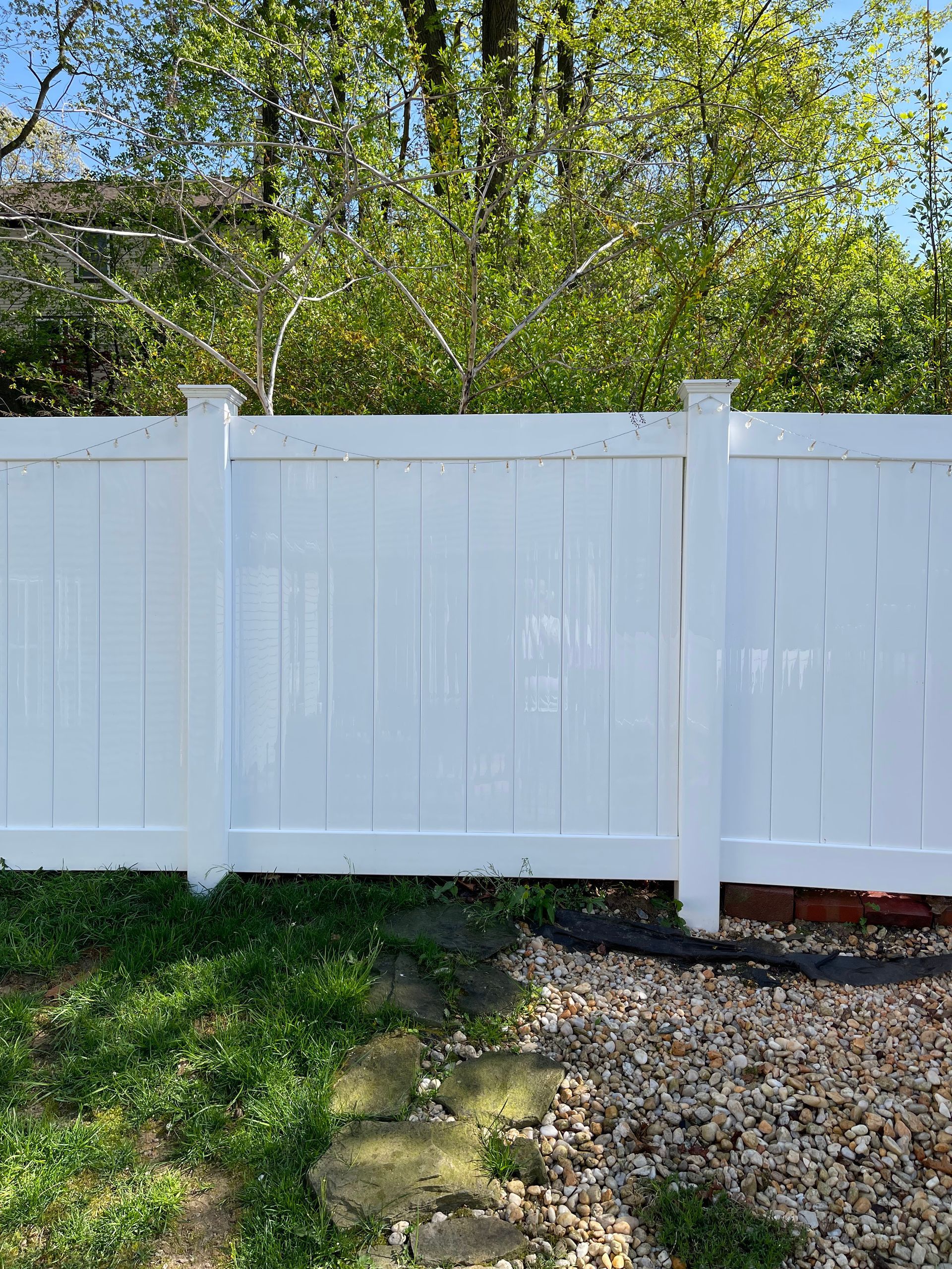 After Vinyl Fence Power Washing