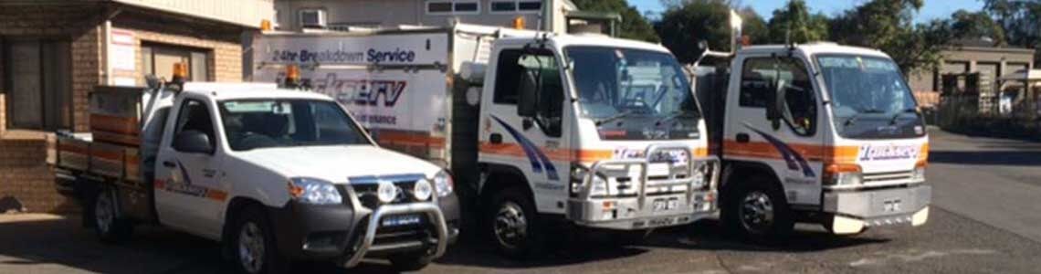 Fleet of Truckserv Trucks  — Truck Repairs in Unanderra NSW