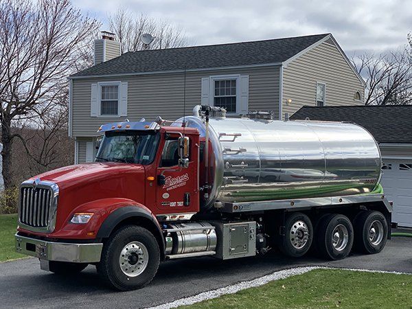 Red Truck — Mahopac, NY — Evans Septic Tank Service