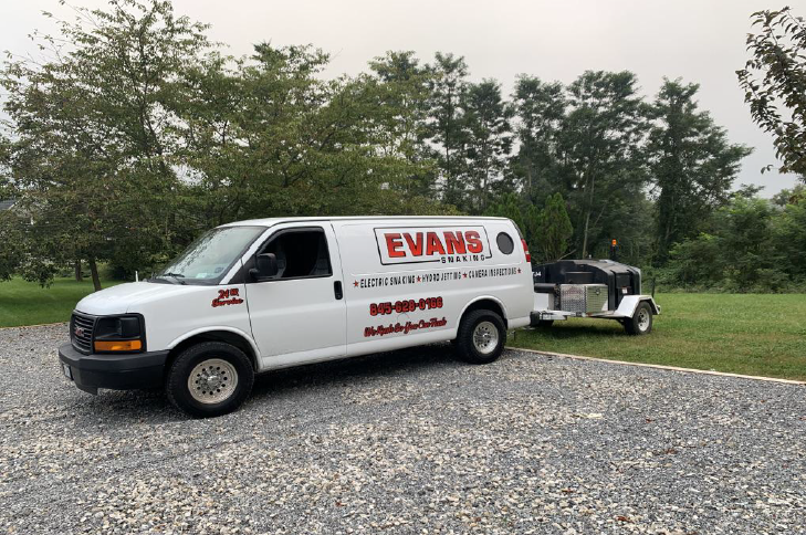 Snake Truck Working — Mahopac, NY — Evans Septic Tank Service
