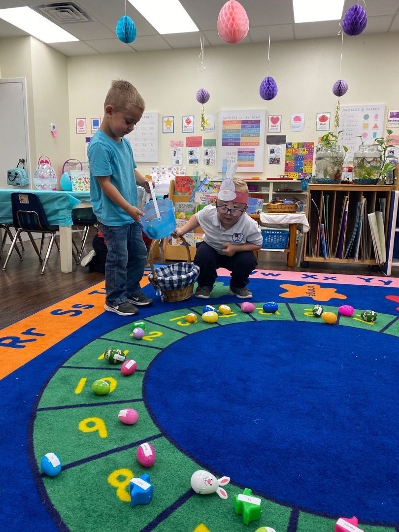 children playing with hoops on the field