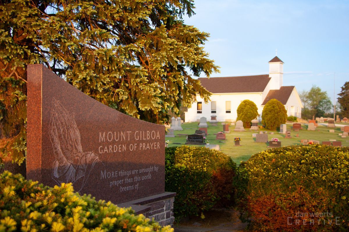 A cemetery with a sign that says mount sinai