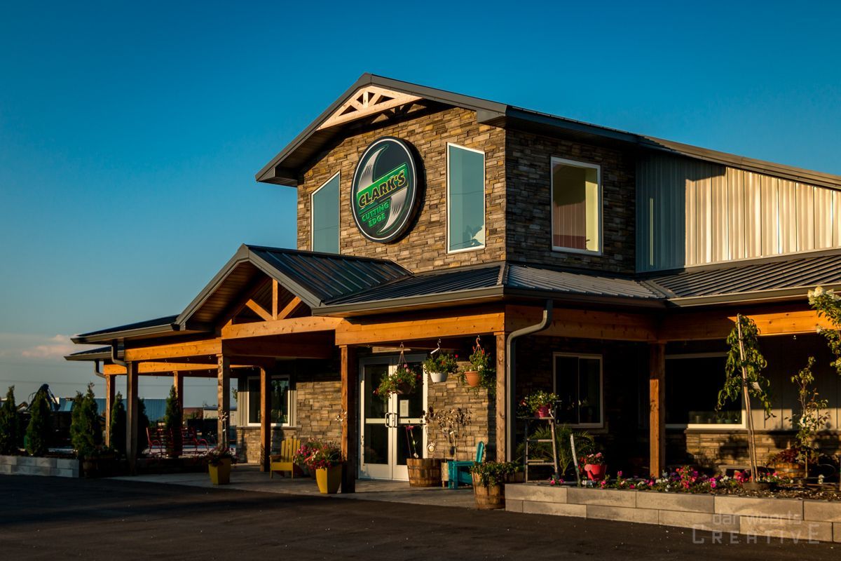 A large building with a clock on the front of it