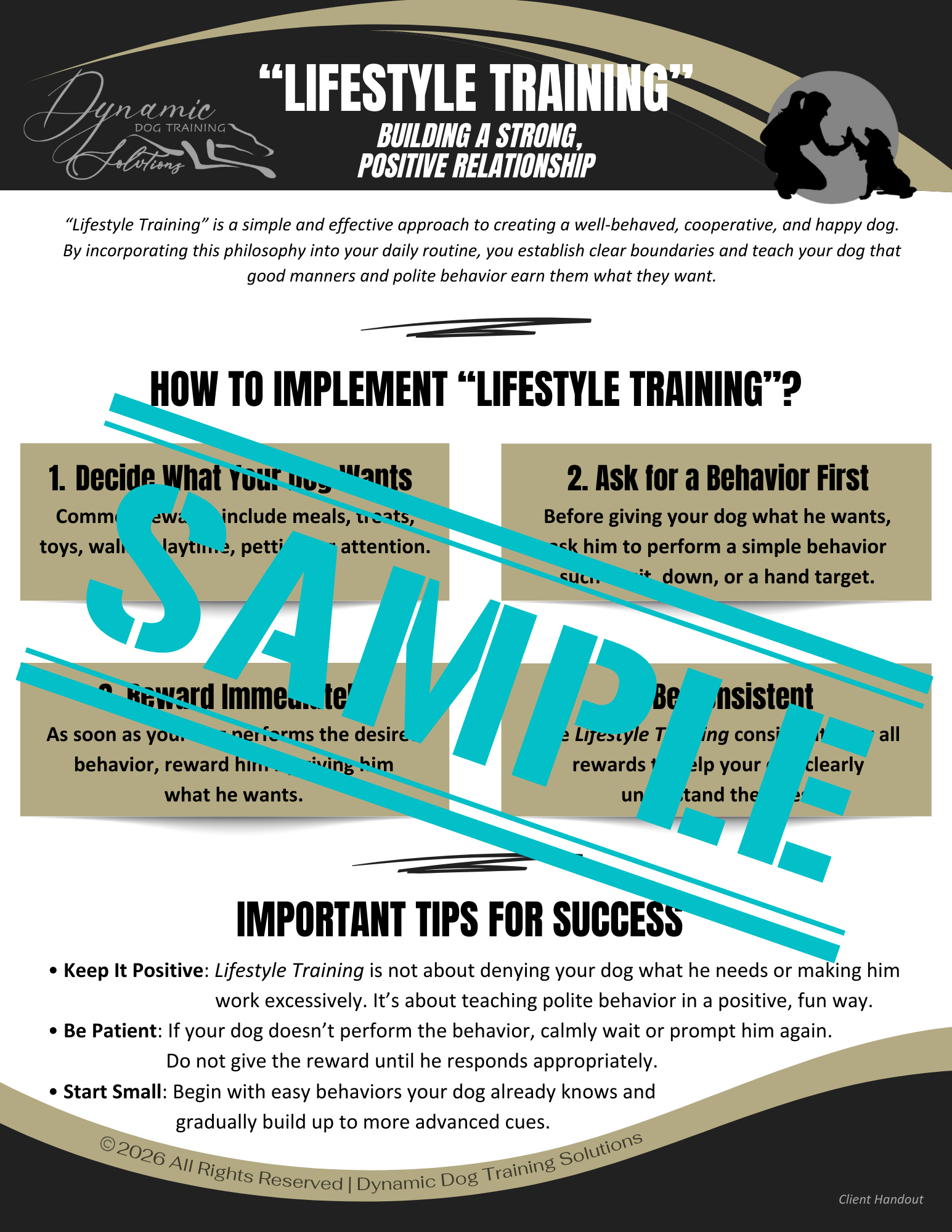 Lifestyle Training: Building A Strong Positive Relationship