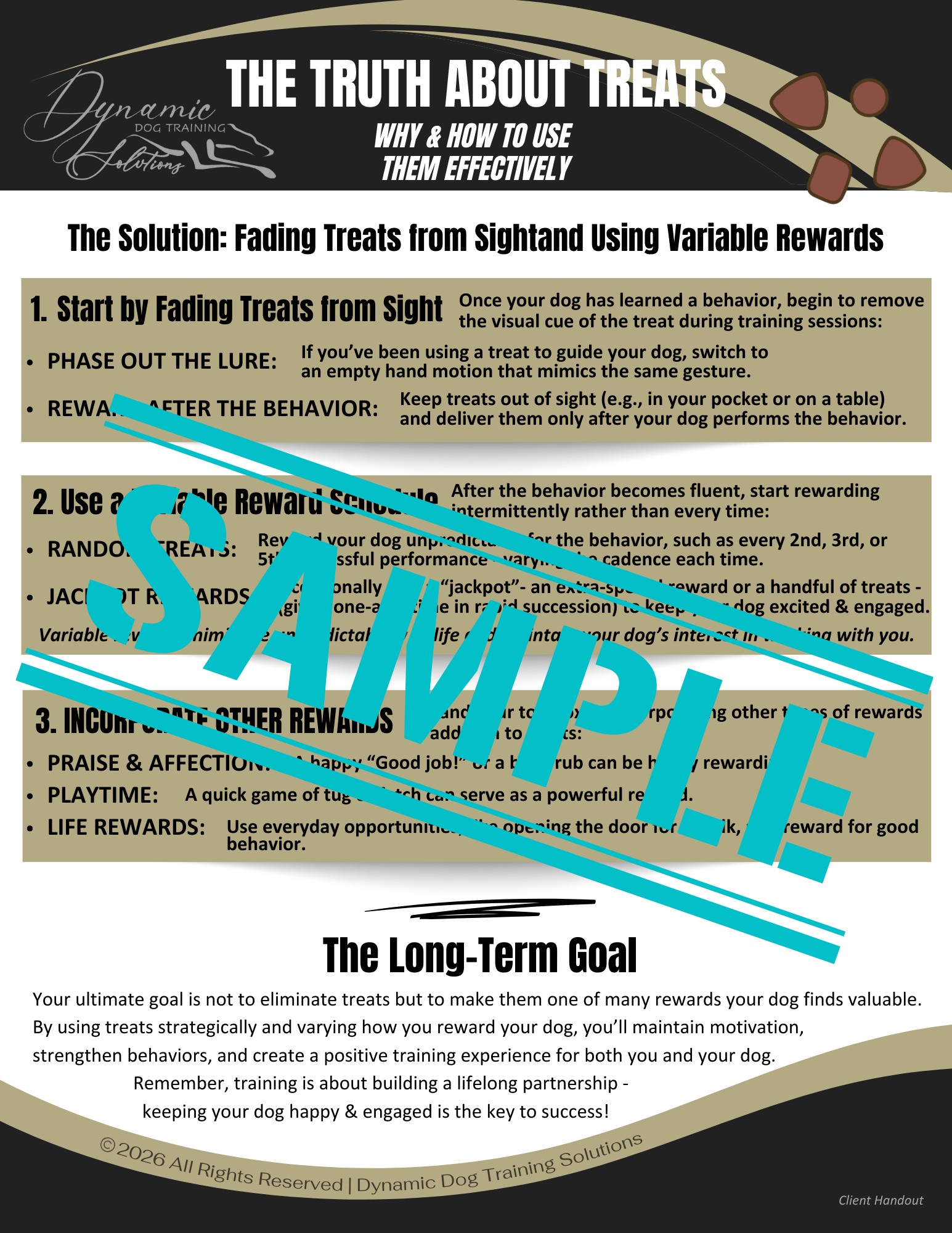 The Truth About Treats: Why & How to Use Them