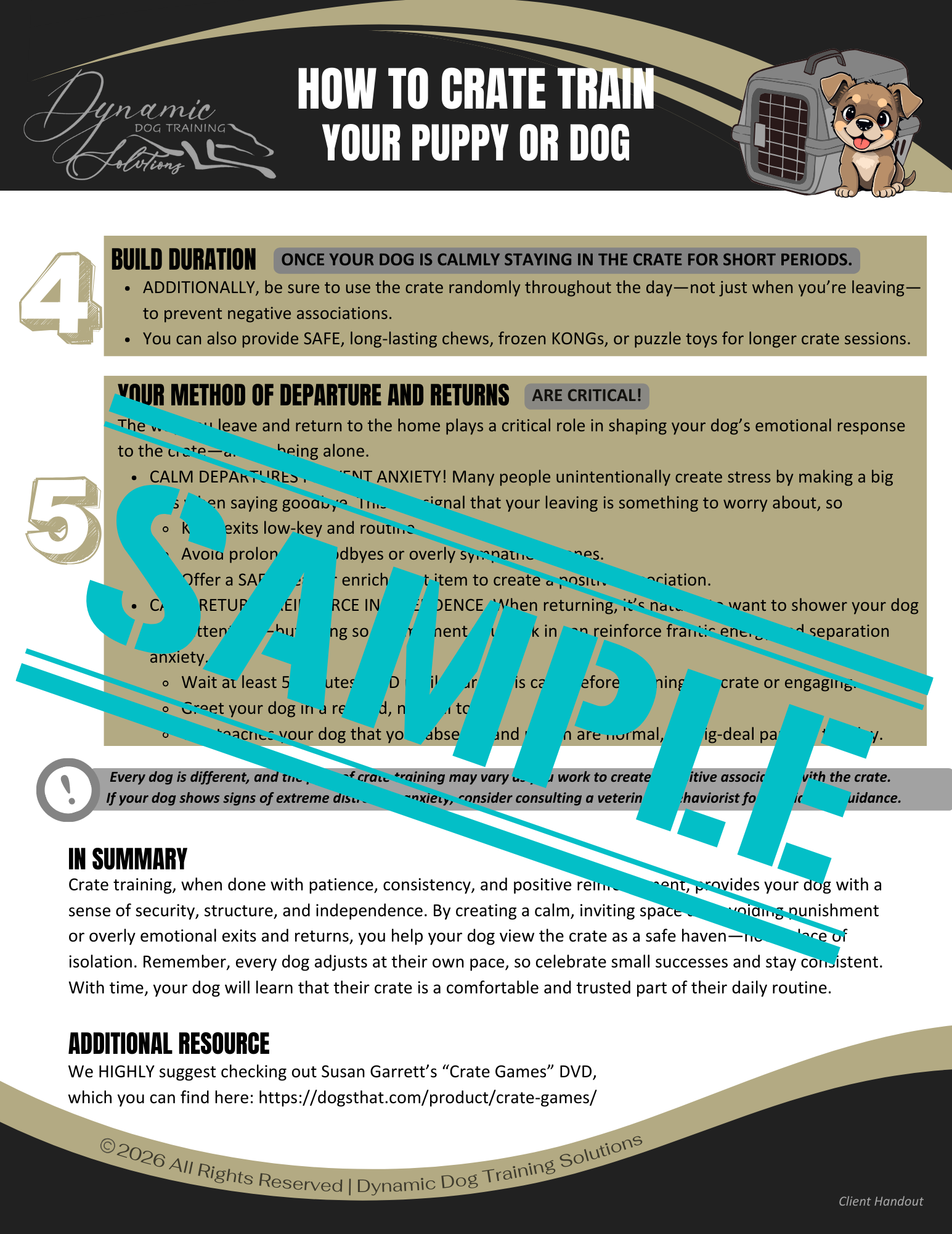 How to Crate Train Your Puppy or Dog