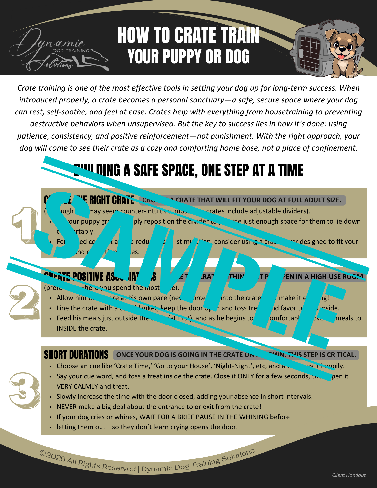 How to Crate Train Your Puppy or Dog