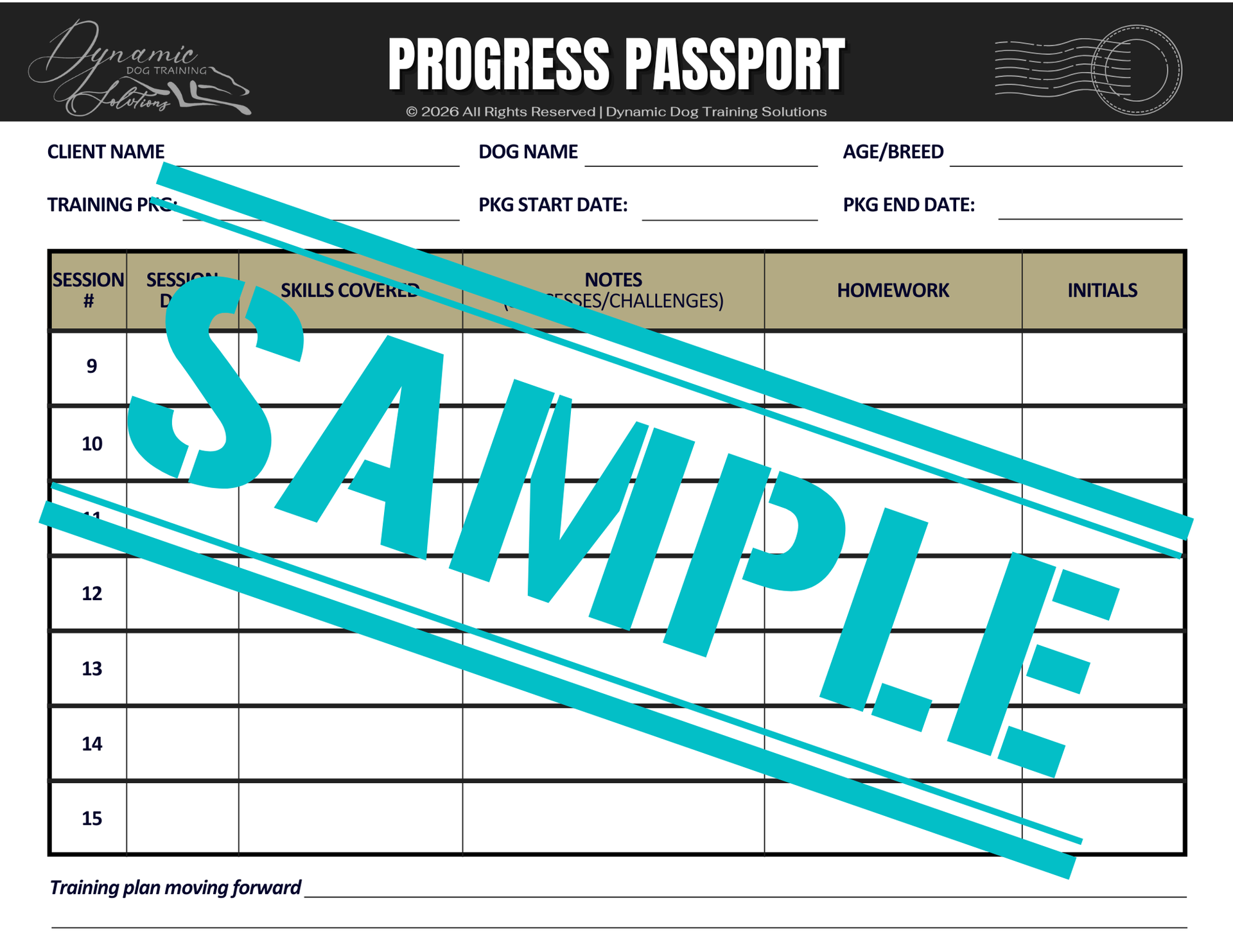 Progress Passport (FILLABLE PDF)