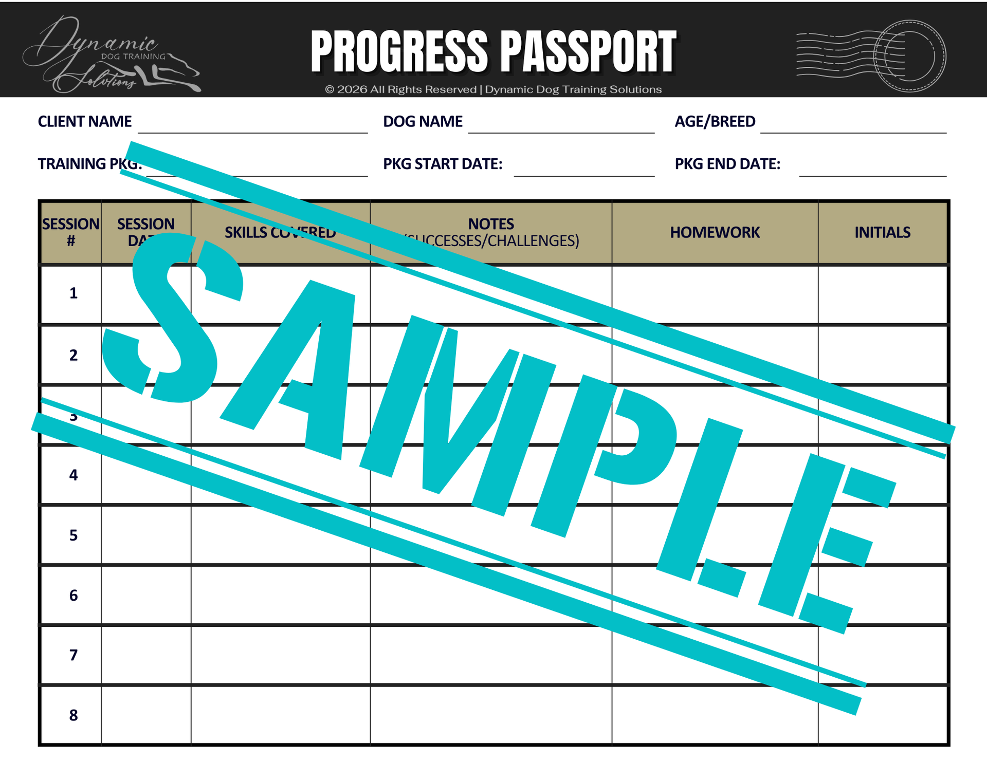 Progress Passport (FILLABLE PDF)
