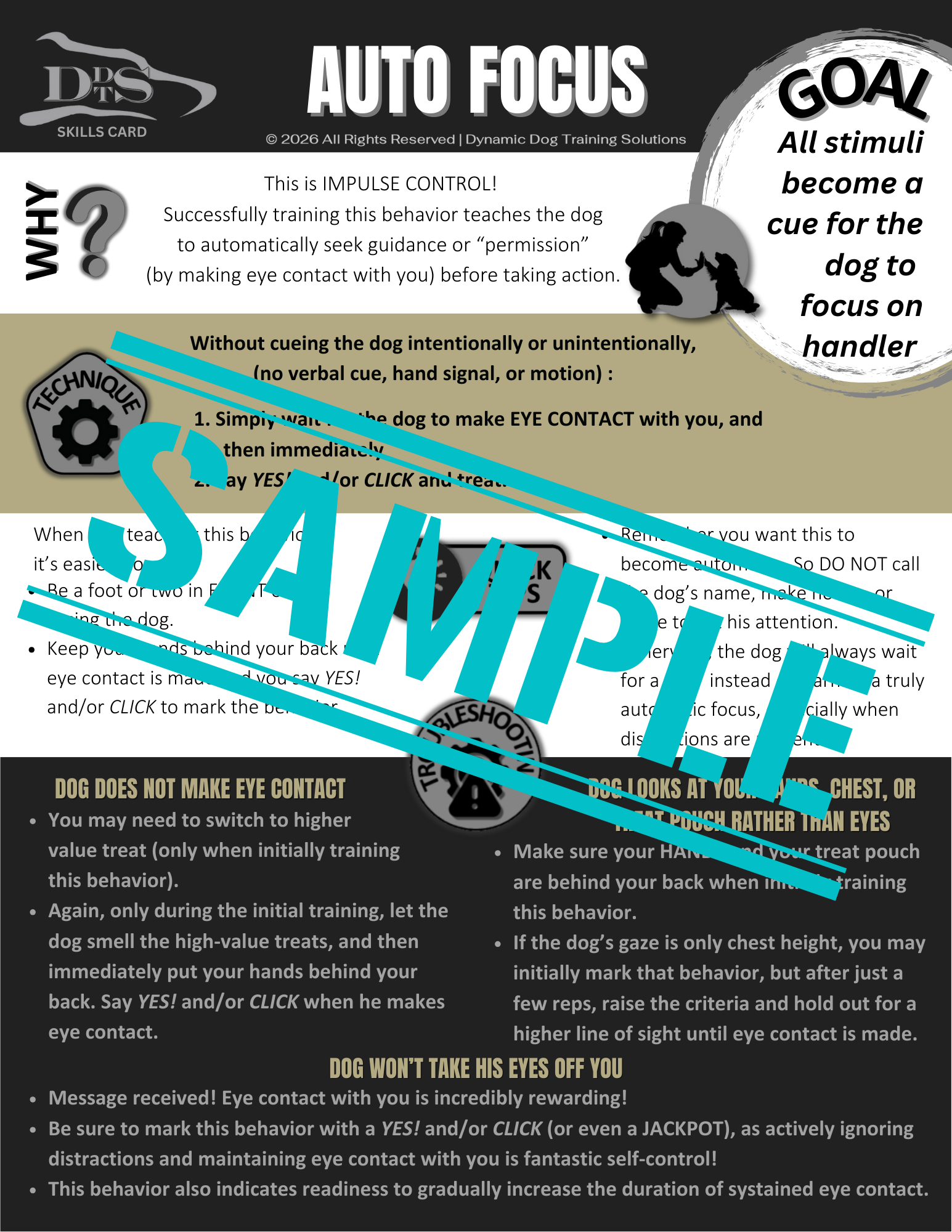 AUTO FOCUS Skills Card