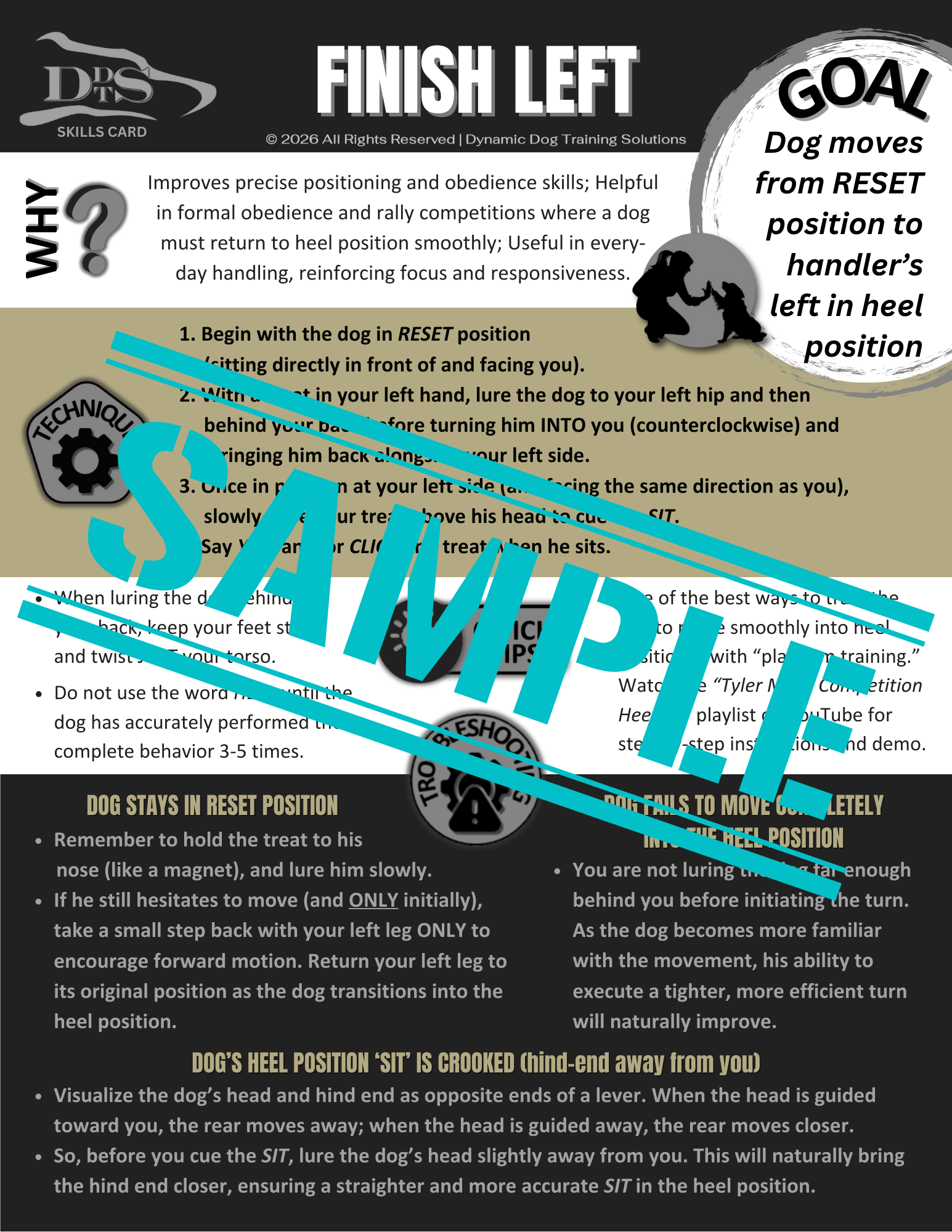 FINISH LEFT Skills Card