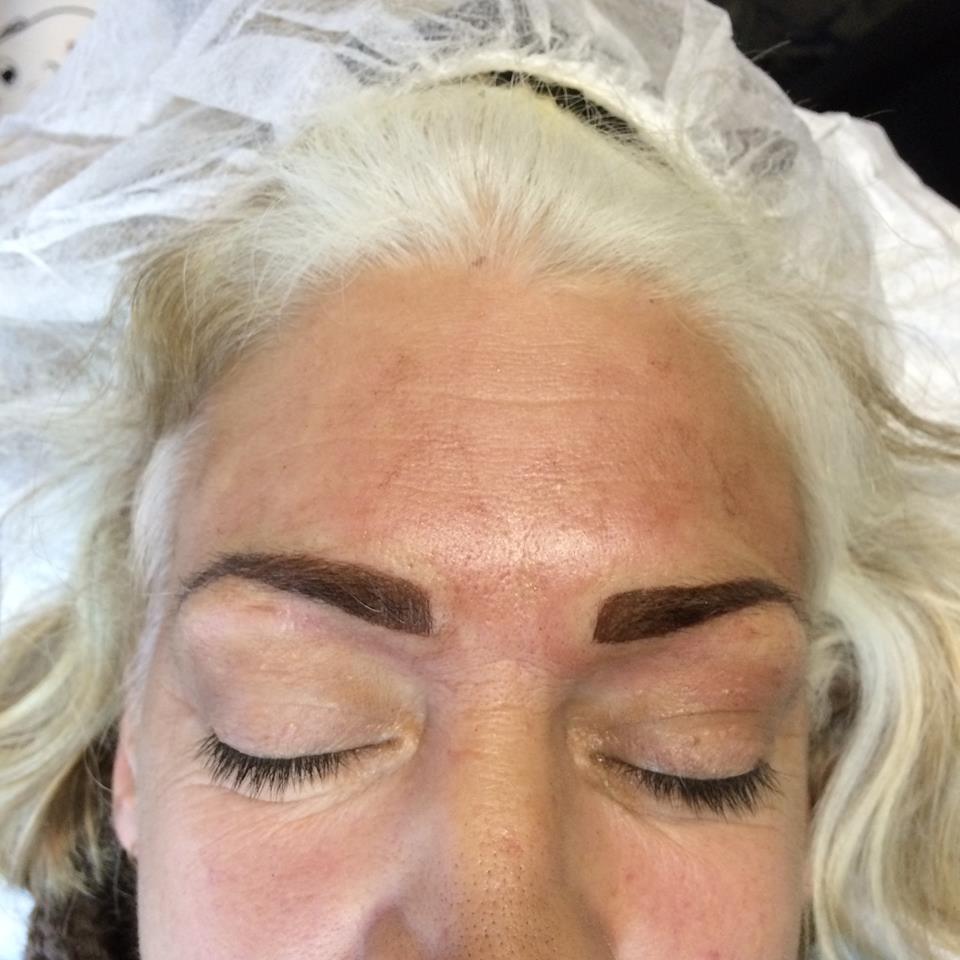 Eyebrows — Eyebrows Lining of A Woman with White Hair in Worcester, MA