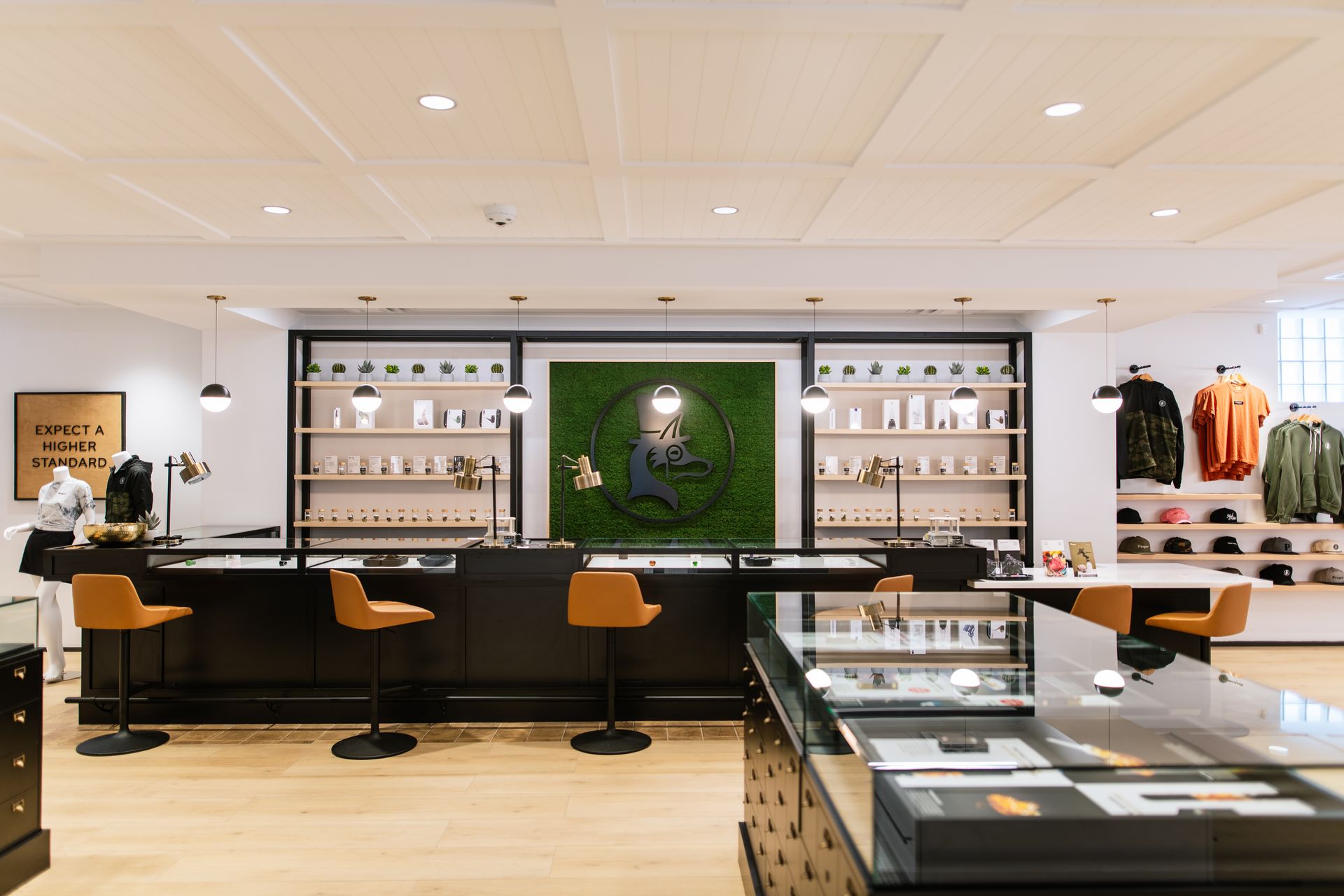 Inside a proper cannabis dispensary