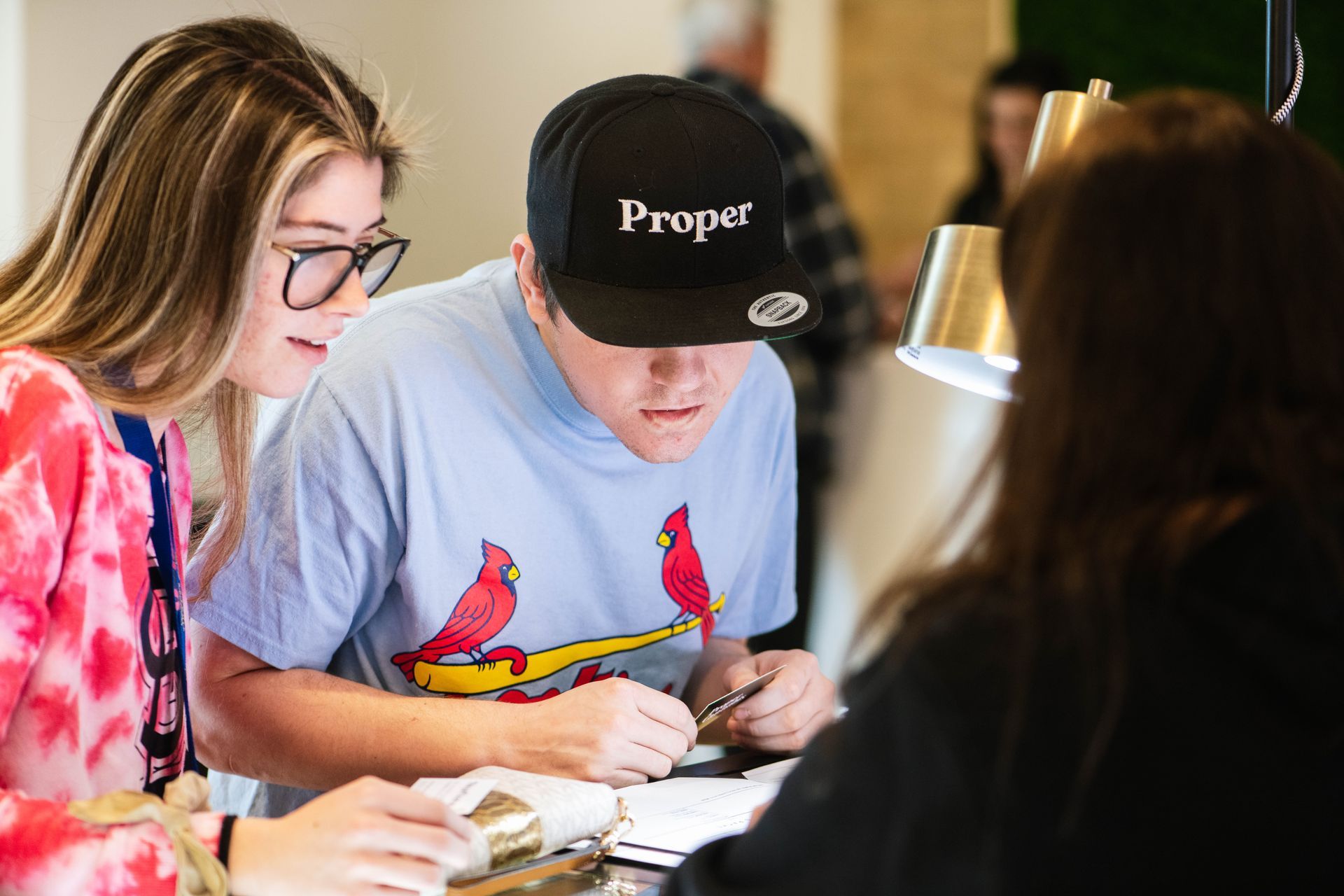 Customers shopping at Proper Cannabis