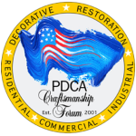 A logo for a company called pdca craftsmanship.