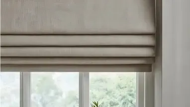 Electric roman blind headrails Electric roman blind