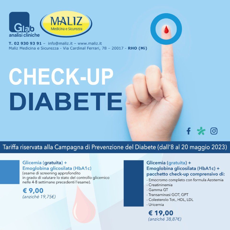 diabetes check-up flyer