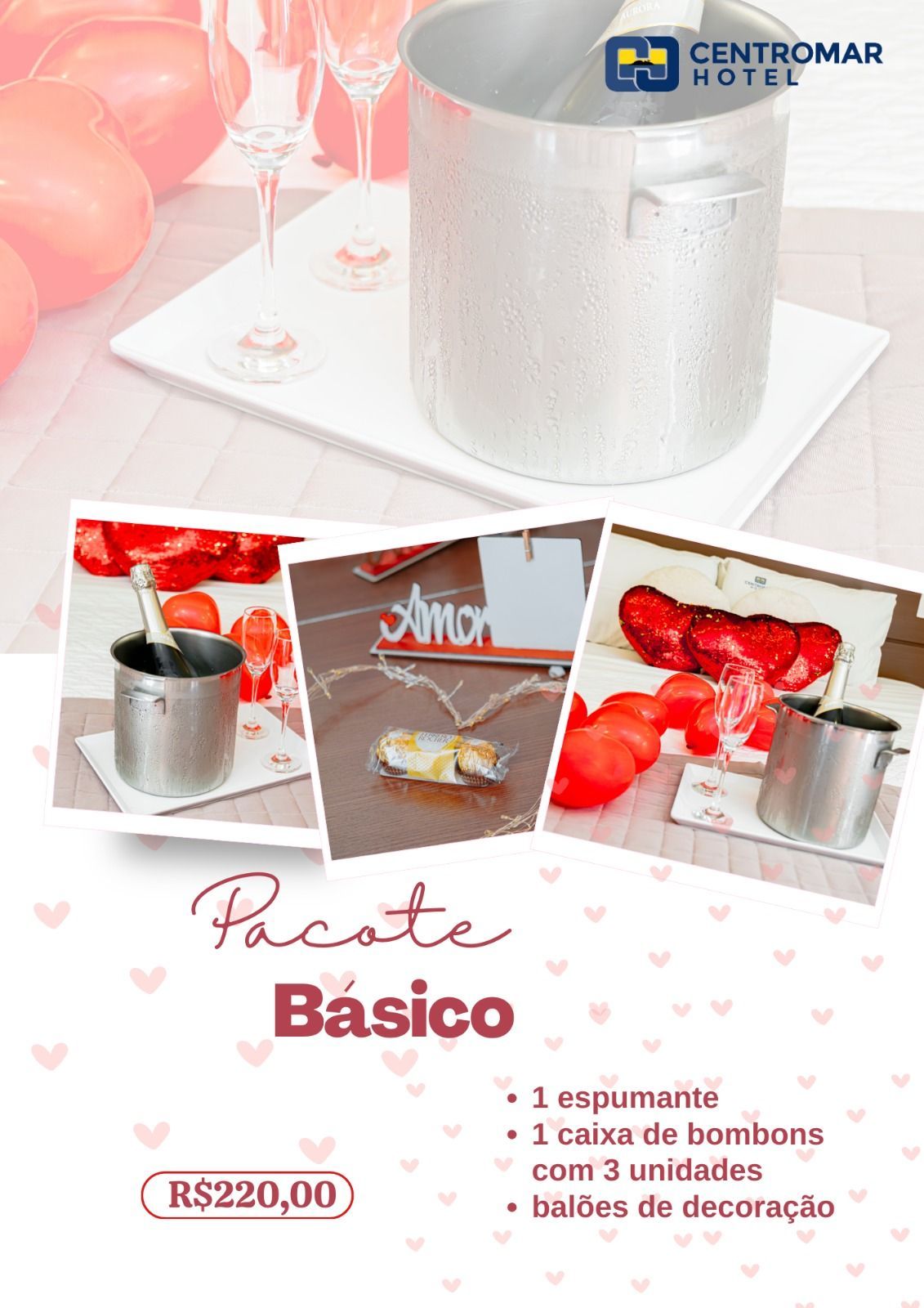 Um anúncio de um pacote chamado basico por R$ 125,00