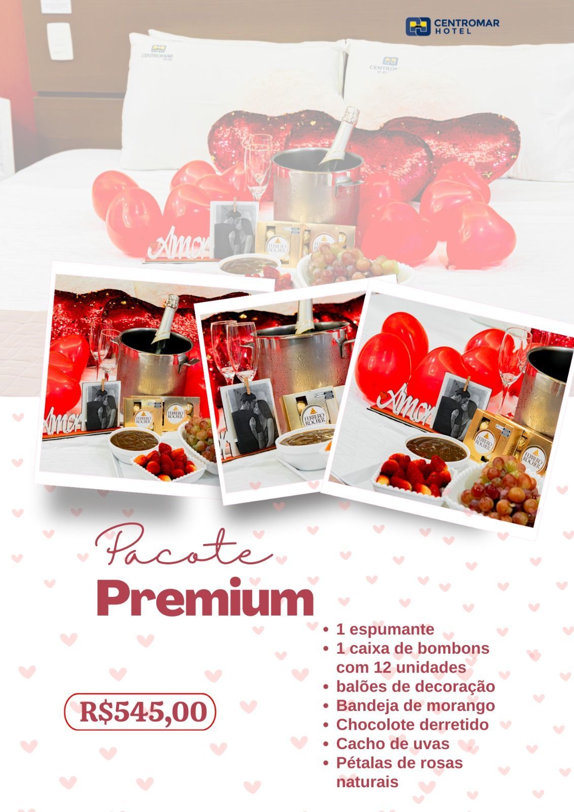 Um anuncio de um pacote de premium r$ 250,00