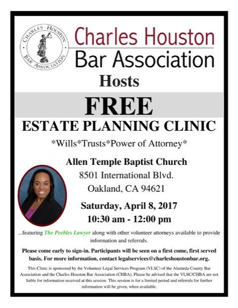 Estate Planning Clinic Flyer