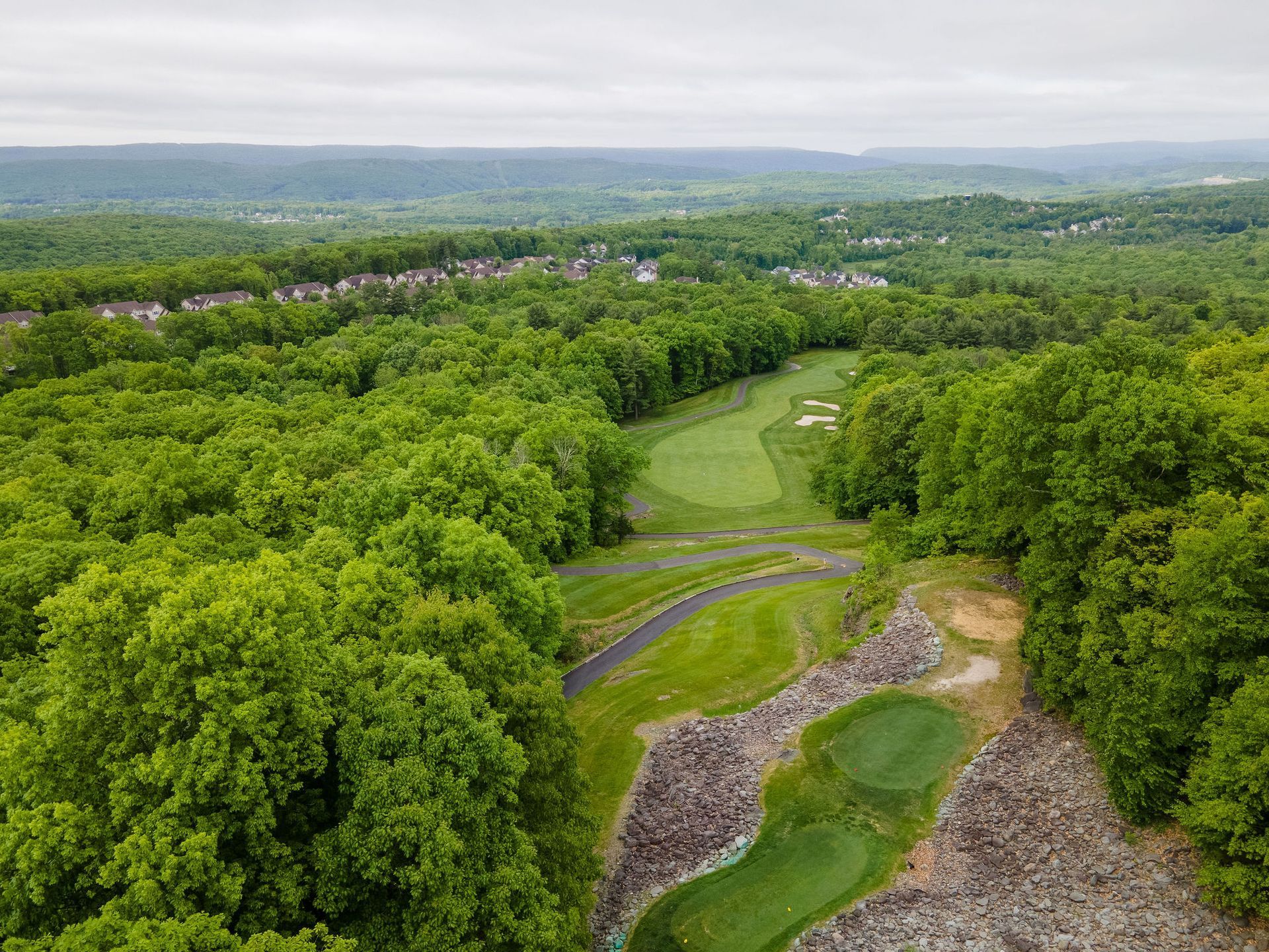 Aerial photo of the Poconos by Pocono Drone Photography