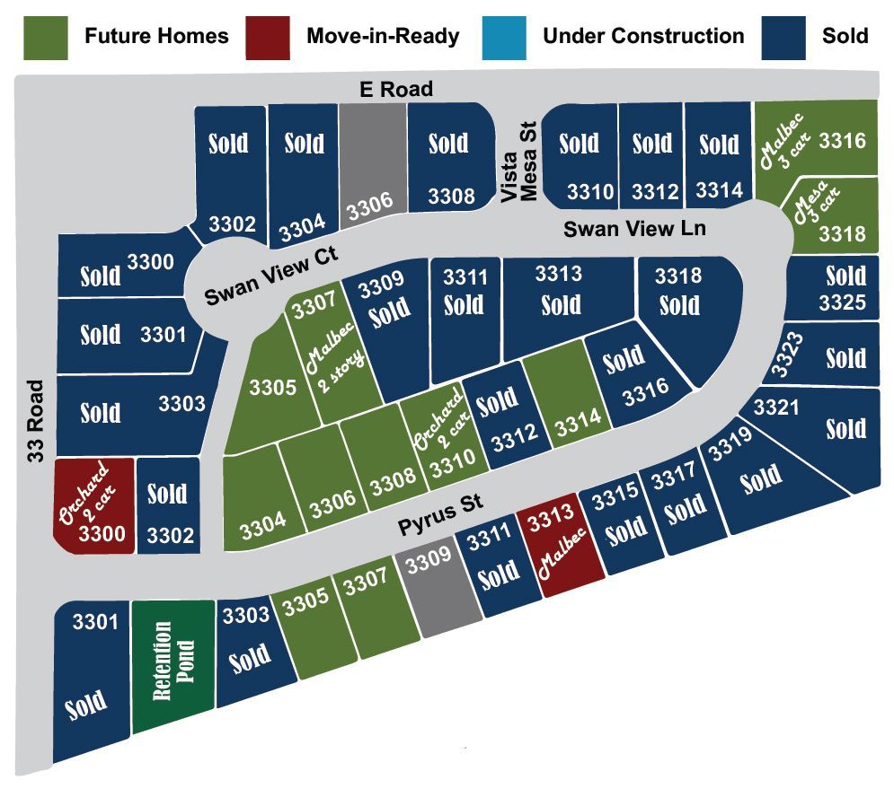 VISA MESA COLORED LOTS