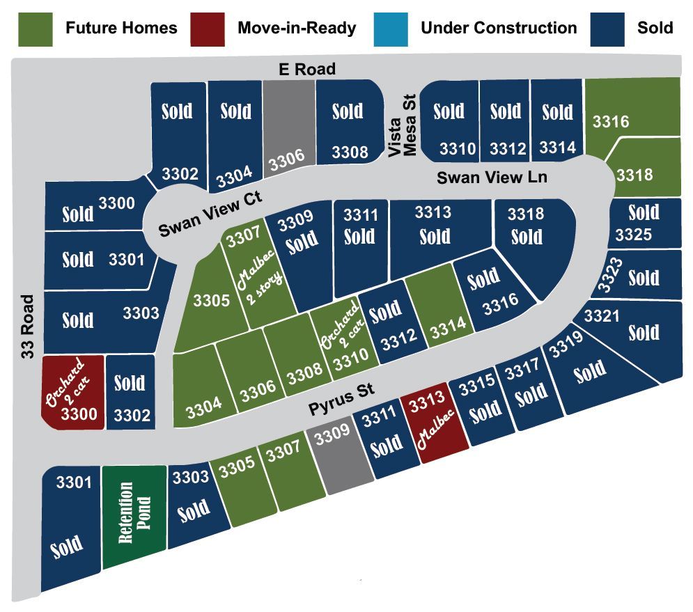 VISA MESA COLORED LOTS