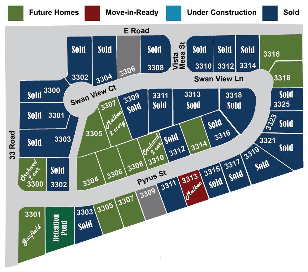 VISA MESA COLORED LOTS