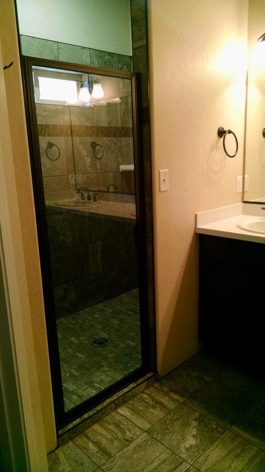 Tile Shower with Glass Door | Integrity Homes | Grand Junction, CO 81501