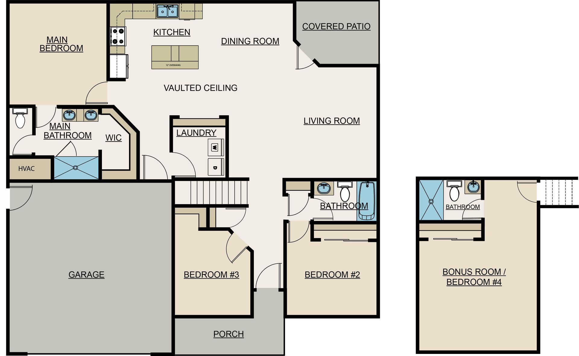 3307 Swan View Ct The Malbec 2 story floor plan
