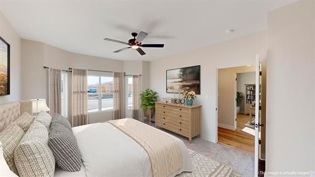 Primary bedroom of The Silverado model.