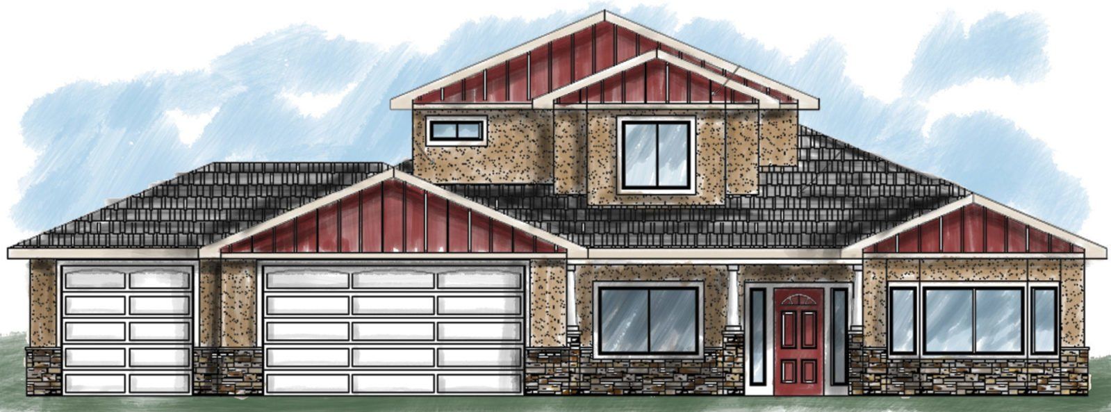 The Coral Front Exterior Elevation | Integrity Homes | Grand Junction, CO 81501