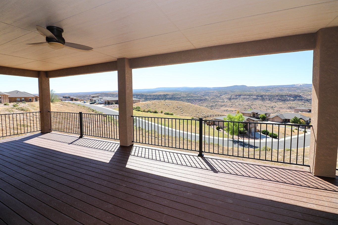 Covered Deck with Ceiling Fan | Integrity Homes | Grand Junction, CO 81501