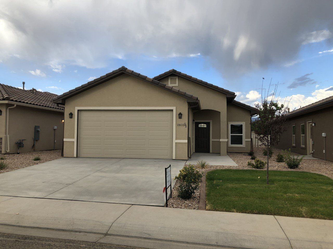Front view photo of Grand Junction Colorado new home for sale built by Integrity Homes, Custom Home Builder, Contractor