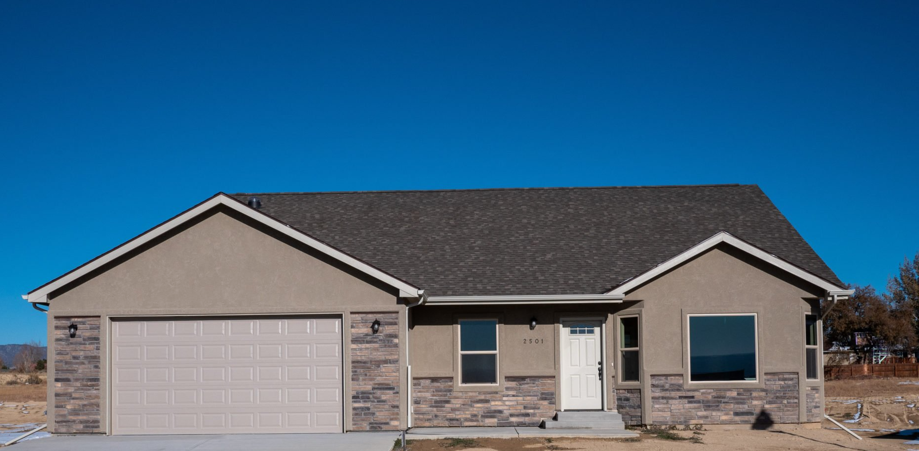 Front view photo of Grand Junction Colorado new home for sale built by Integrity Homes, Custom Home Builder, Contractor