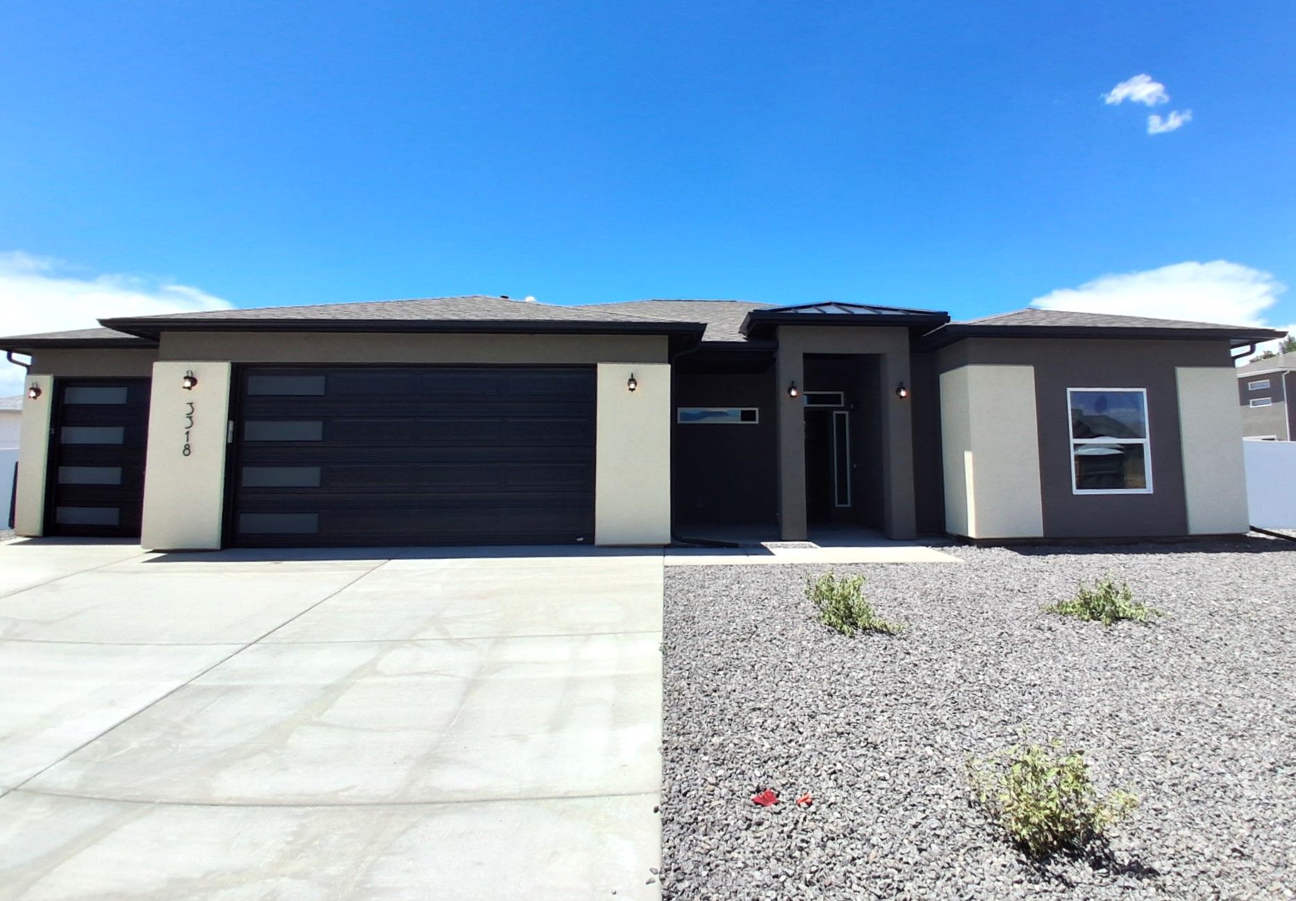 Full exterior photo of a newly built, single-family home.