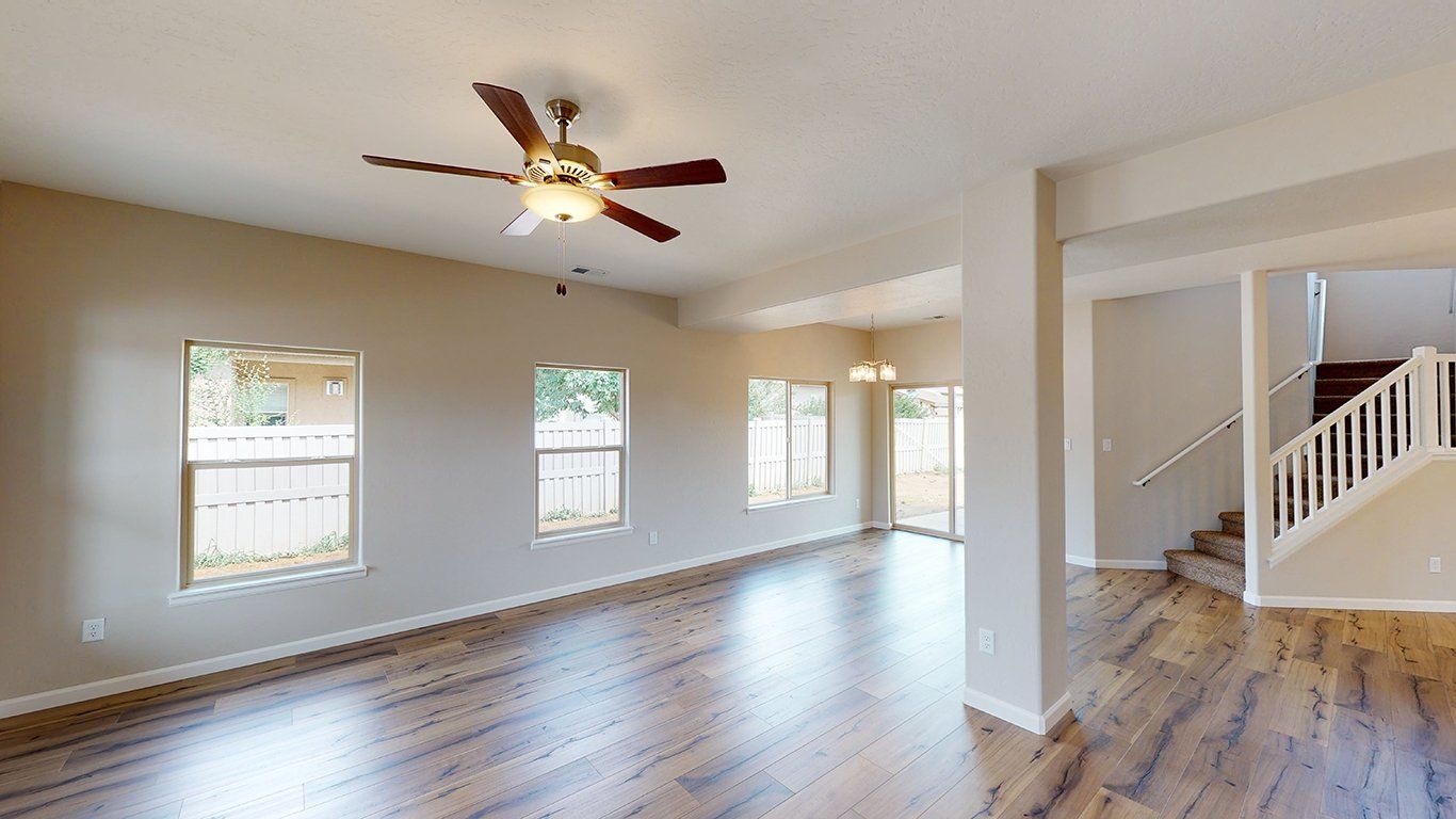 Livingroom with Ceiling Fan | Integrity Homes | Grand Junction, CO 81501