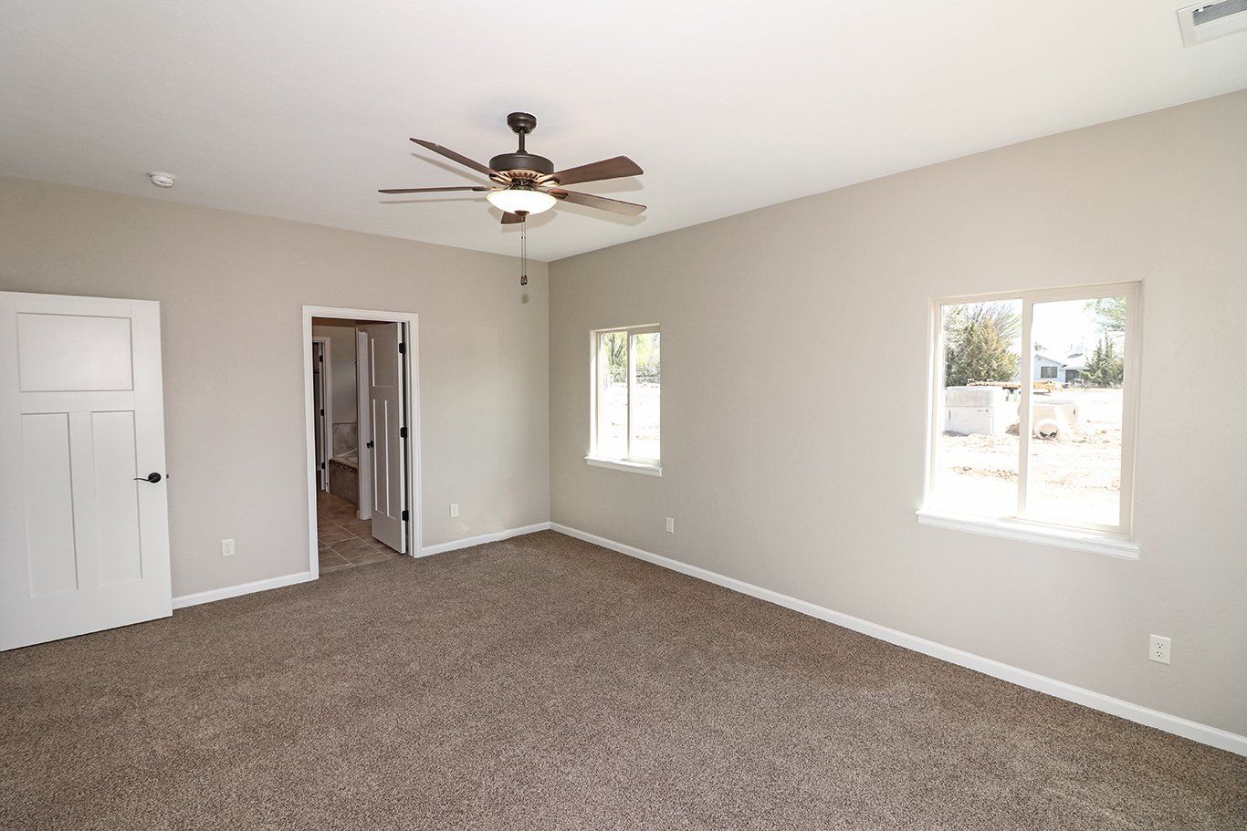 Primary Bedroom with Celling Fan | Integrity Homes | Grand Junction, CO 81501 | Integrity Homes | Grand Junction, CO 81501